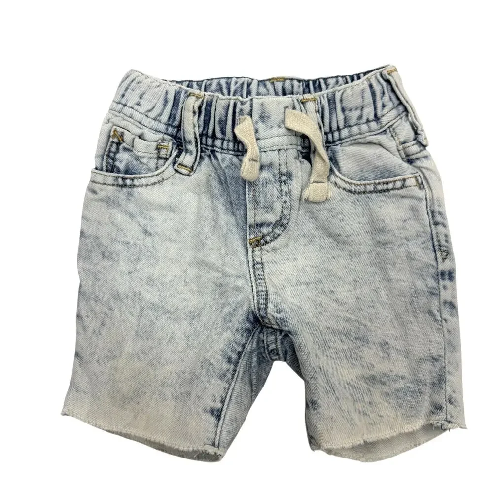 Gap Toddler Pull On Light Wash Denim Jean Shorts Size 12-18 Months